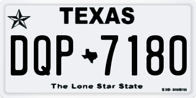 TX license plate DQP7180