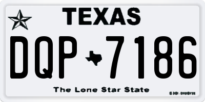 TX license plate DQP7186