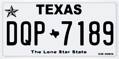 TX license plate DQP7189