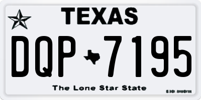 TX license plate DQP7195