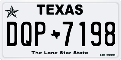 TX license plate DQP7198