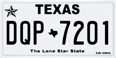 TX license plate DQP7201