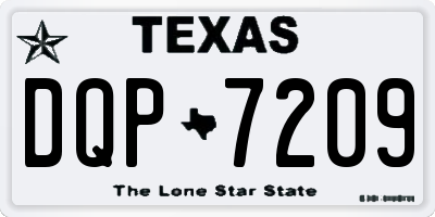 TX license plate DQP7209