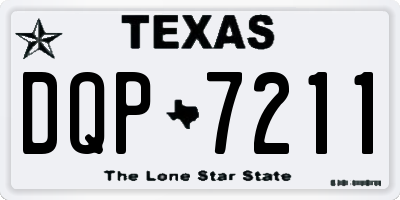 TX license plate DQP7211