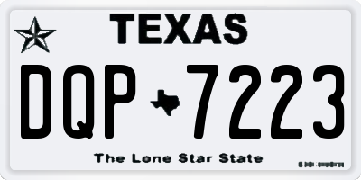 TX license plate DQP7223