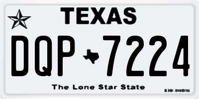 TX license plate DQP7224