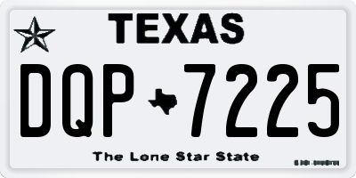 TX license plate DQP7225