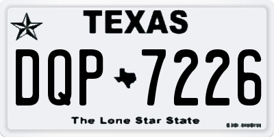 TX license plate DQP7226