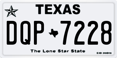 TX license plate DQP7228