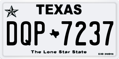 TX license plate DQP7237