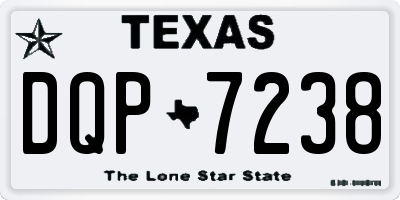 TX license plate DQP7238