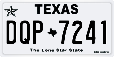 TX license plate DQP7241