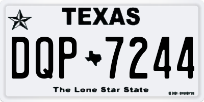 TX license plate DQP7244