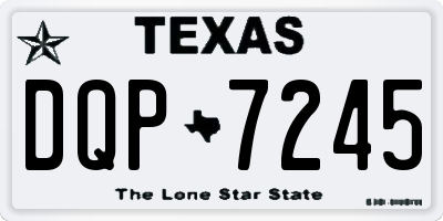 TX license plate DQP7245