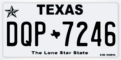 TX license plate DQP7246