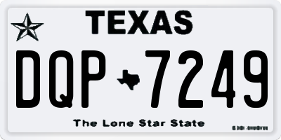 TX license plate DQP7249