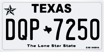 TX license plate DQP7250