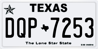 TX license plate DQP7253