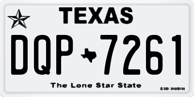 TX license plate DQP7261