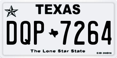 TX license plate DQP7264