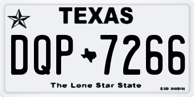 TX license plate DQP7266