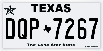 TX license plate DQP7267