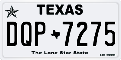 TX license plate DQP7275