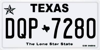 TX license plate DQP7280