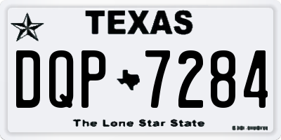 TX license plate DQP7284