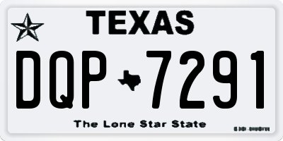 TX license plate DQP7291