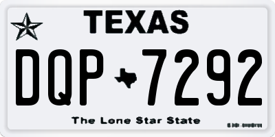TX license plate DQP7292