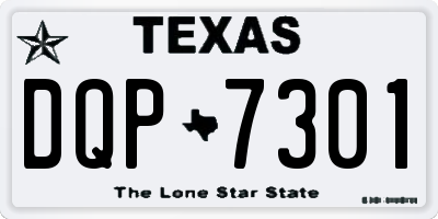 TX license plate DQP7301