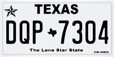 TX license plate DQP7304