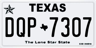 TX license plate DQP7307