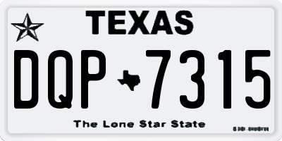 TX license plate DQP7315