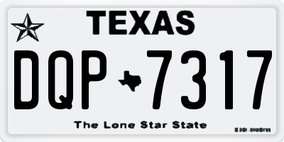 TX license plate DQP7317