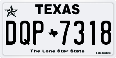 TX license plate DQP7318