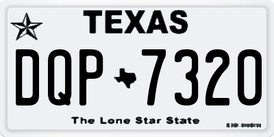 TX license plate DQP7320