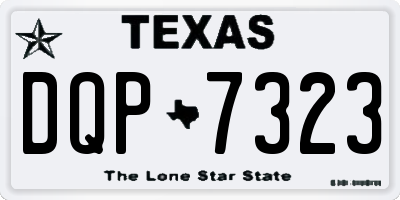 TX license plate DQP7323