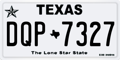 TX license plate DQP7327