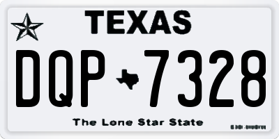 TX license plate DQP7328