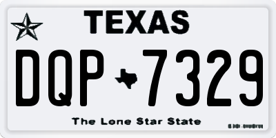 TX license plate DQP7329