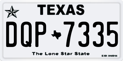 TX license plate DQP7335