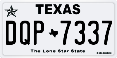 TX license plate DQP7337