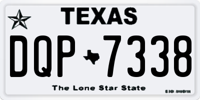 TX license plate DQP7338