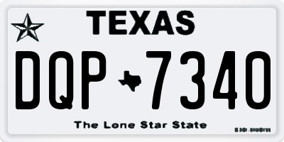 TX license plate DQP7340