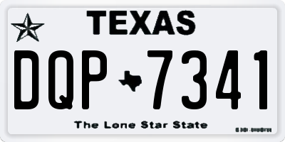 TX license plate DQP7341