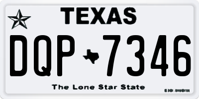 TX license plate DQP7346