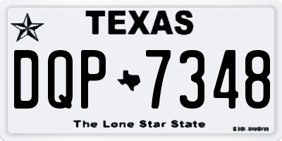 TX license plate DQP7348