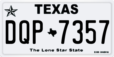 TX license plate DQP7357